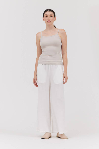Long Line Gauze Pants