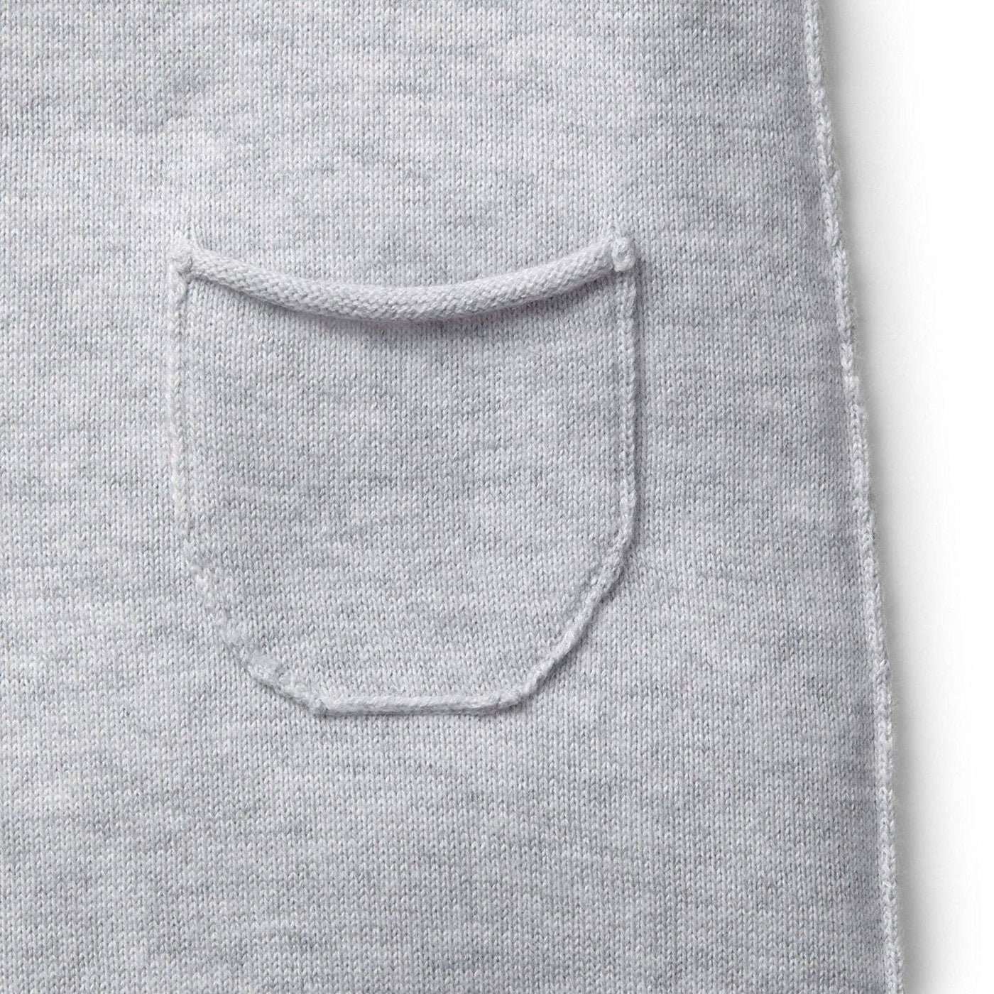 Gray Raglan Knit Romper