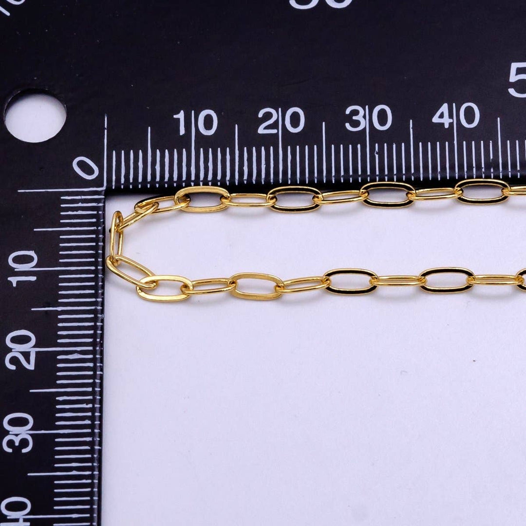 14K Gold Filled Paper Clip Chain