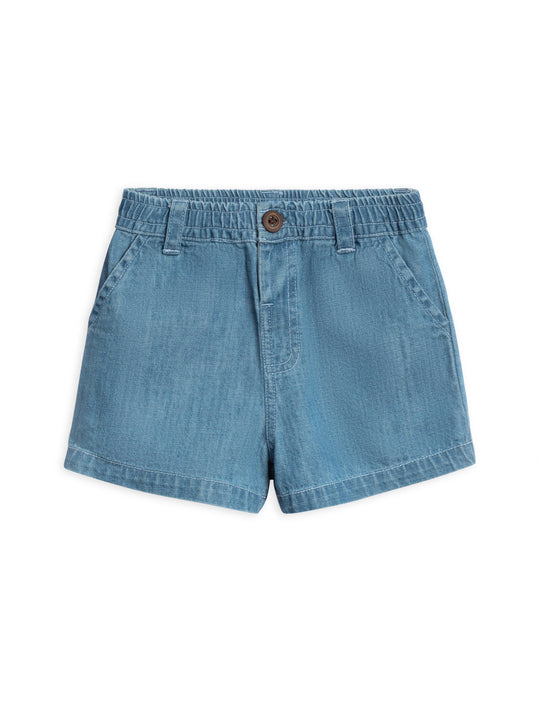 Organic Luke Chambray Shorts for Infants