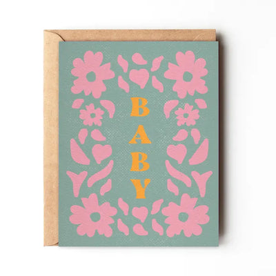 Baby Floral- New Baby Card