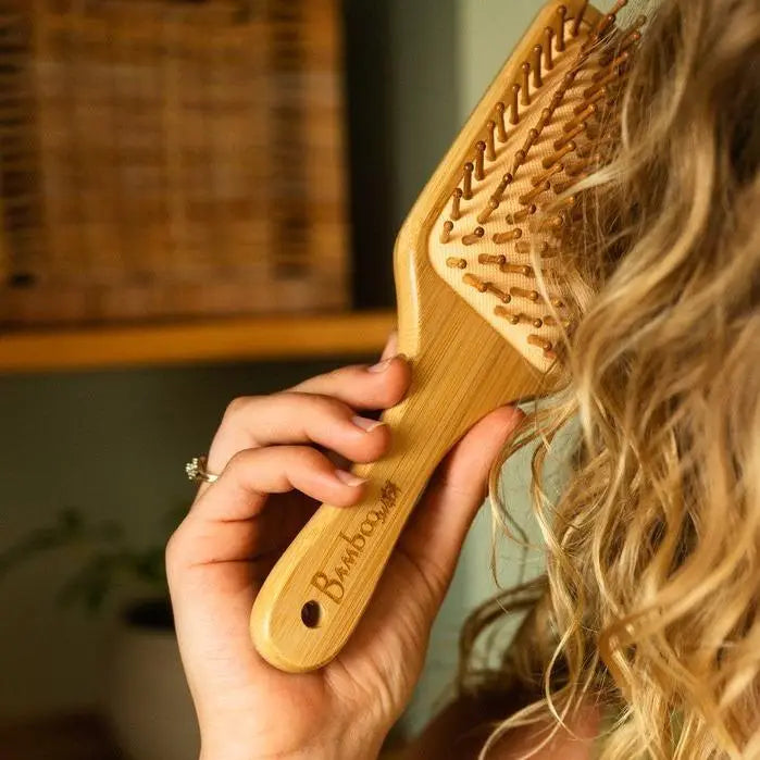 Large Bamboo Paddle Brush
