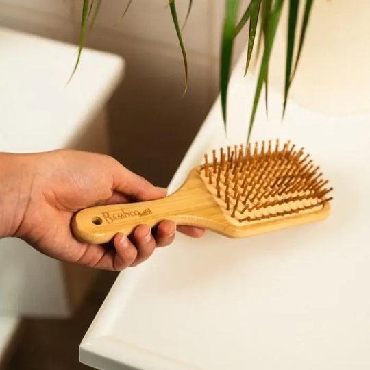 Large Bamboo Paddle Brush