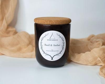 Queer Candle Co. Non Toxic Candle | Basil & Amber - Simple Good