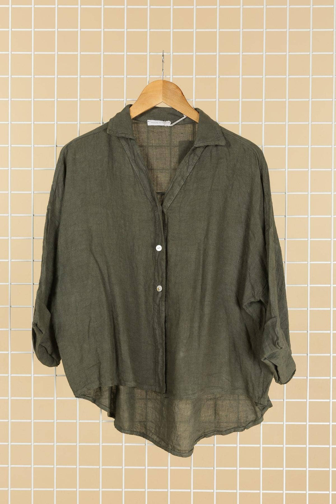Standard Italian Linen Button Up