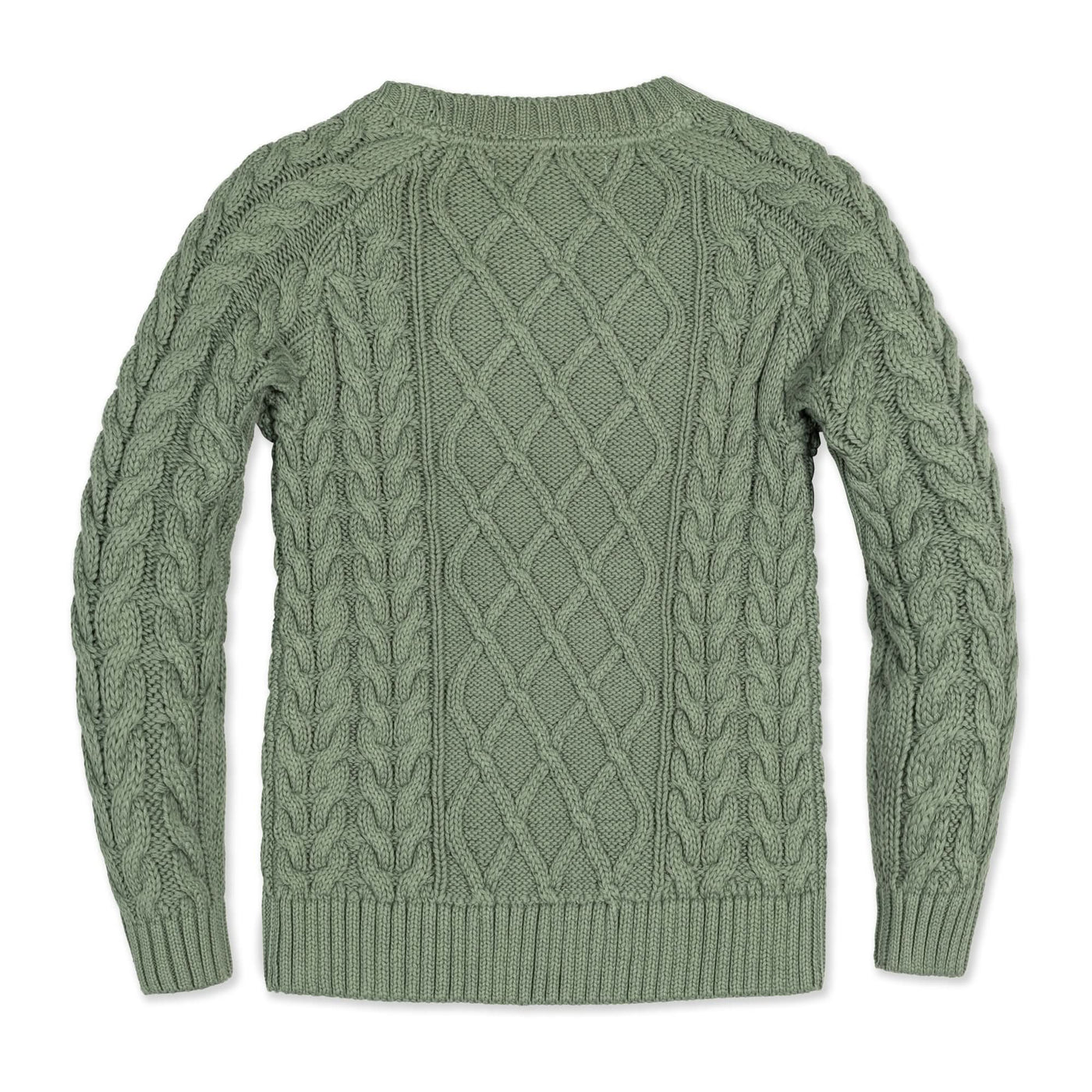 Organic Raglan Fisherman Sweater