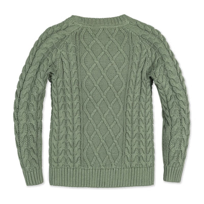 Organic Raglan Fisherman Sweater