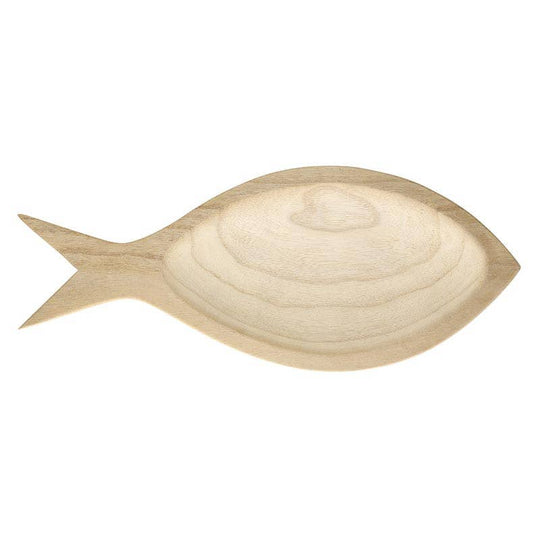 Medium Paulownia Wood Fish Tray