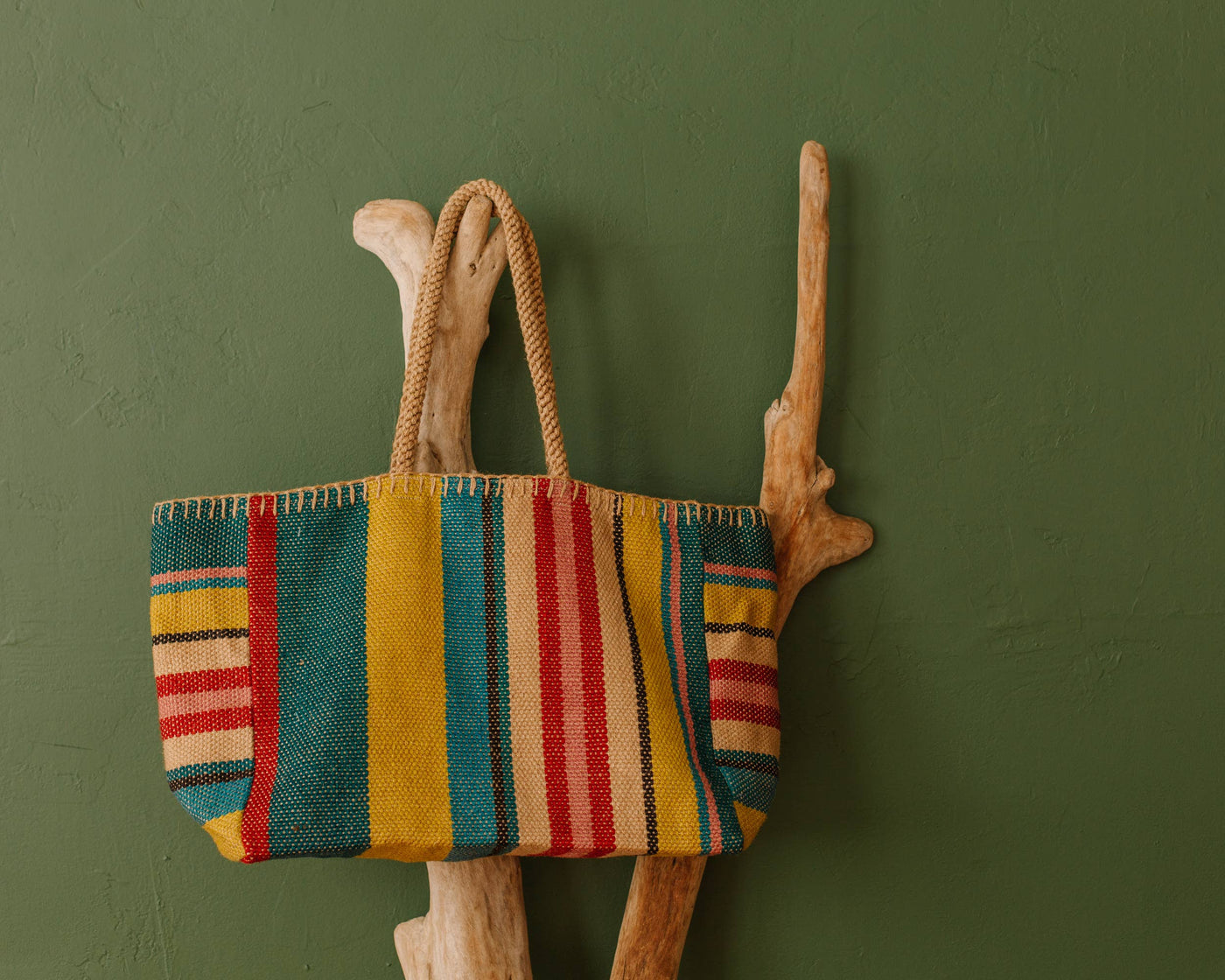 Carmen Lined Striped Tote