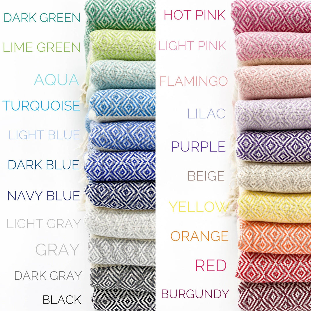 Diamond Pattern Turkish Towel