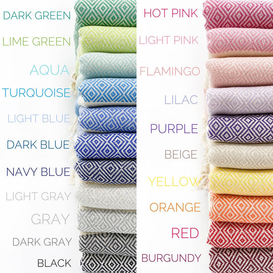 Diamond Pattern Turkish Towel