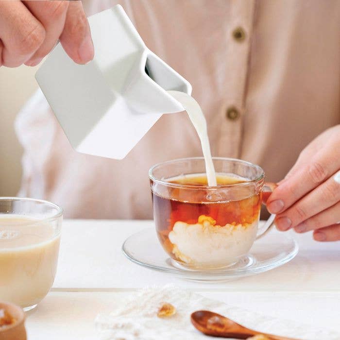 Ceramic Milk Carton Creamer