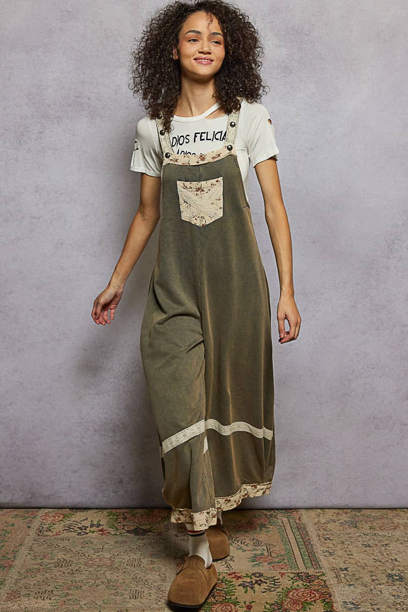 Vintage Wash Terry Overalls