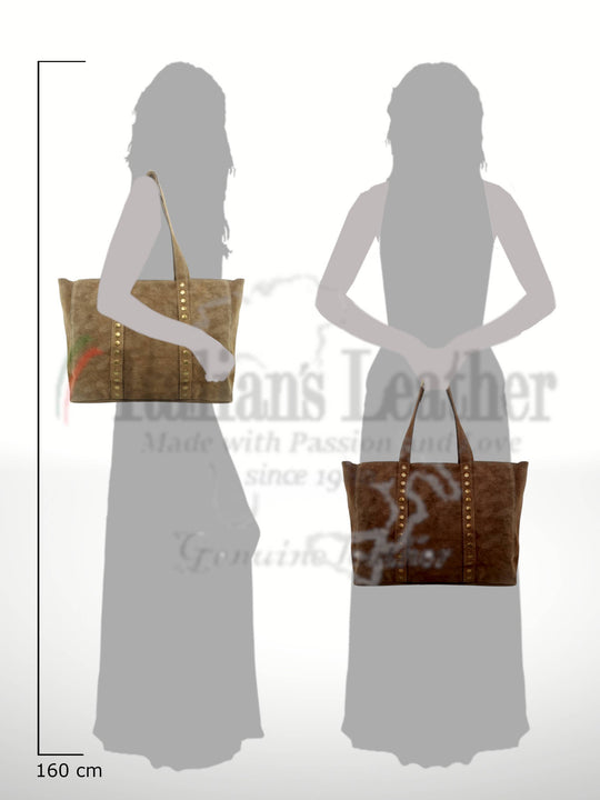 Celina Suede Leather Tote Bag