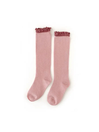 Little Stocking Co Lace Top Knee High Socks for Babies - Simple Good