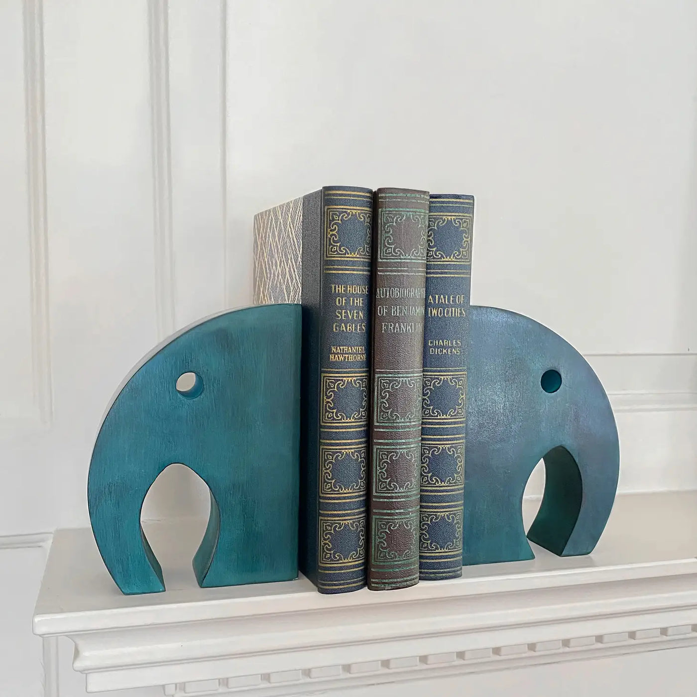 Global Crafts Soapstone Elephant Book Ends - Simple Good