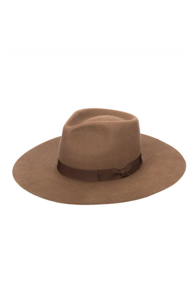 San Diego Hat Co The Julian Wool Felt Stiff Fedora with Grosgrain Band - Simple Good
