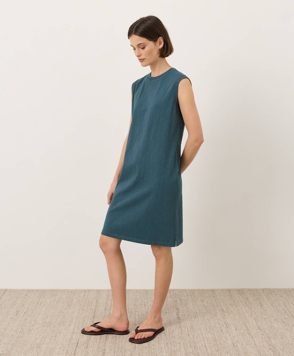 Soft-Slub Essential Easy Muscle Tee Dress