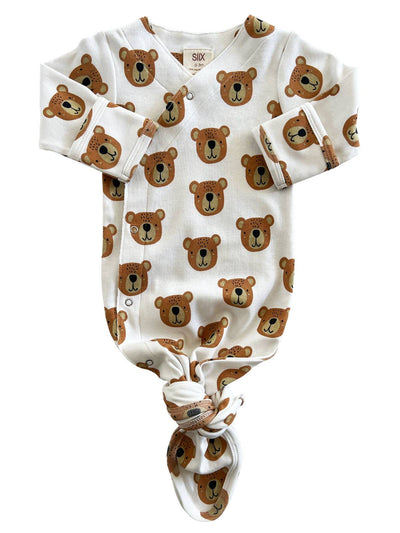 Baby Bear Organic Kimono Knot Gown