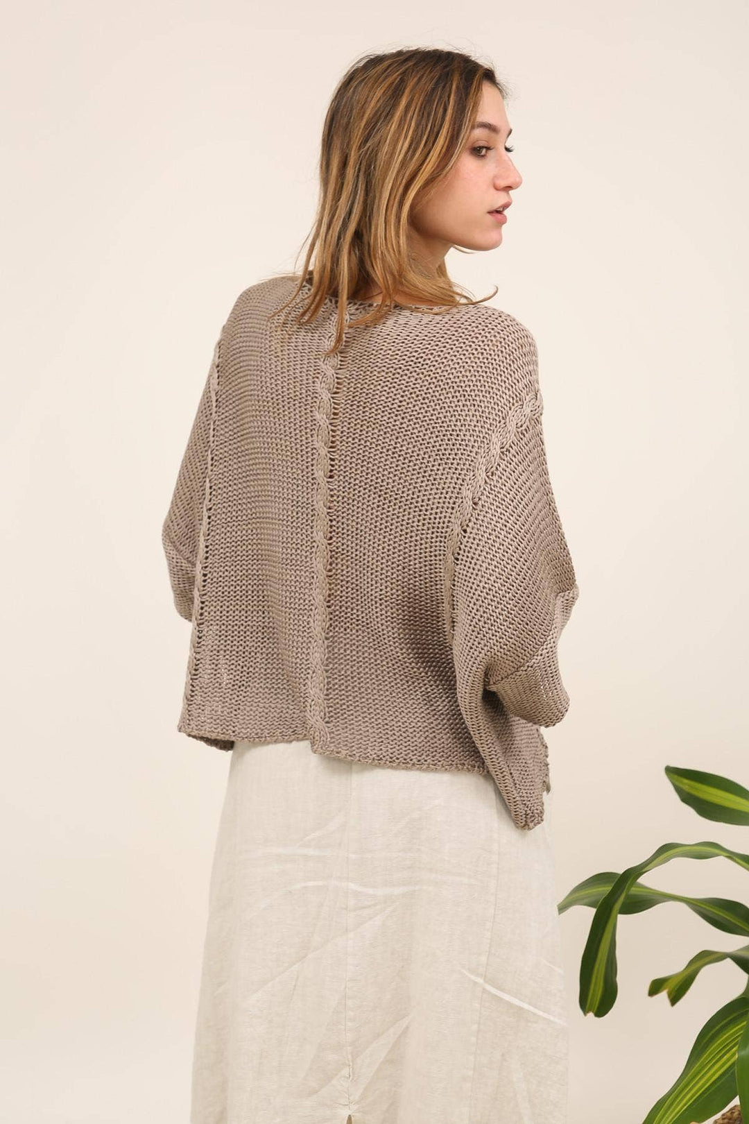 Cotton Knit Sweater
