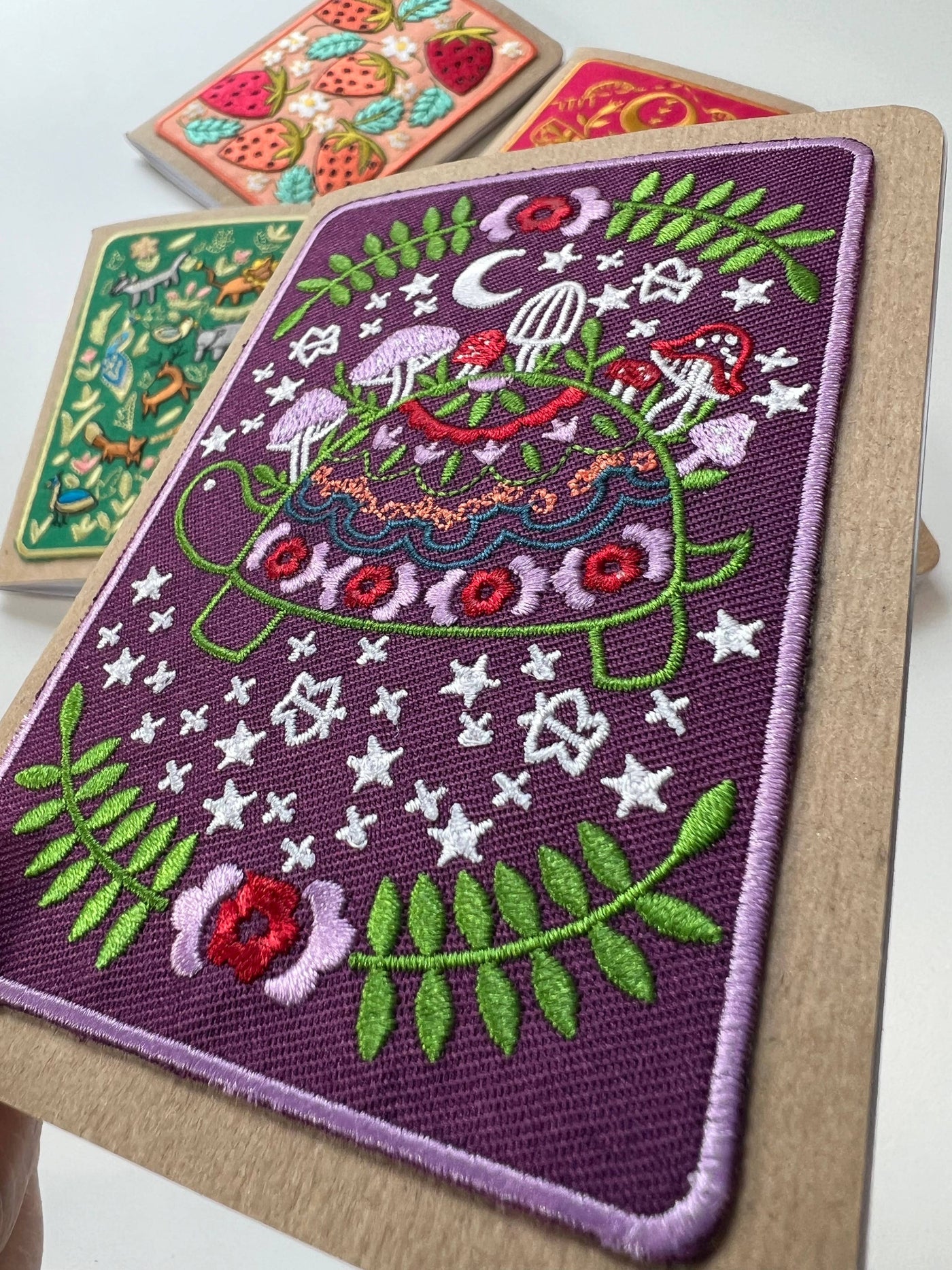 Turtle Embroidery Pocket Notebook