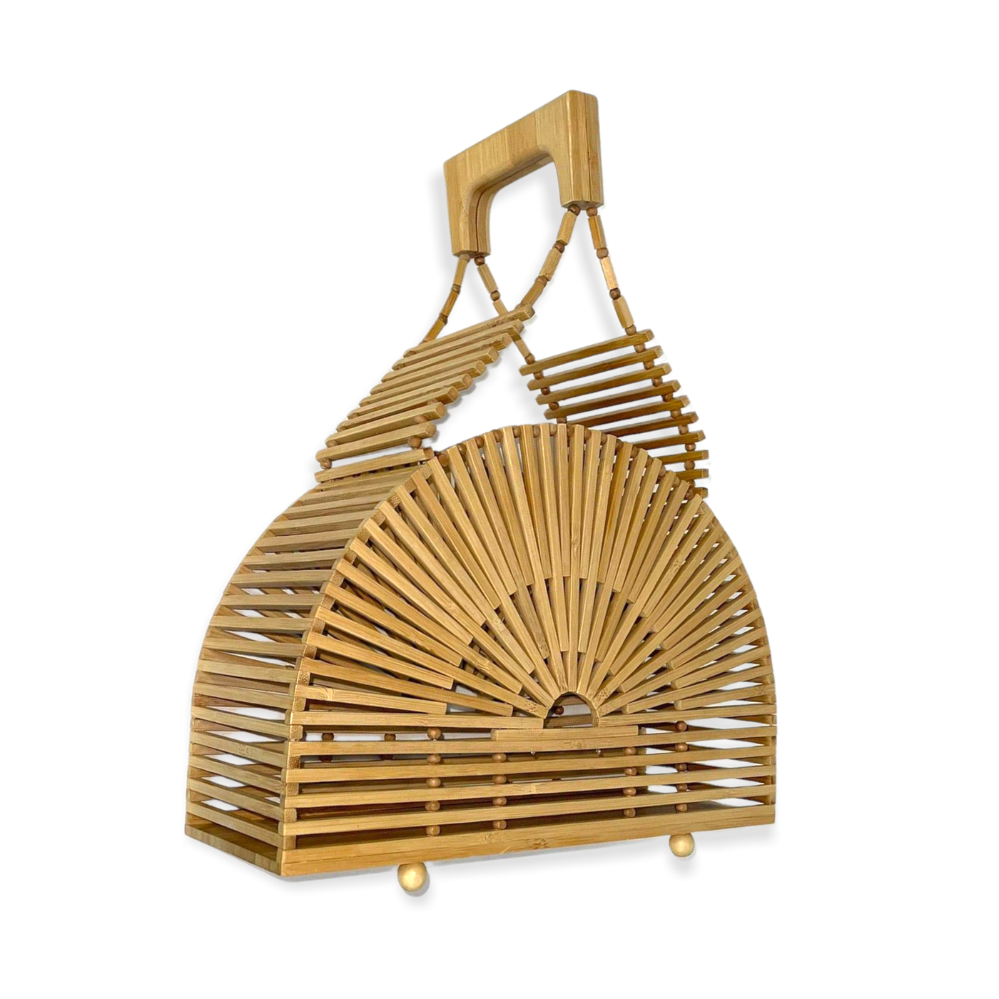 Chenson & Gorett Bamboo bag with magnet handle. - Simple Good