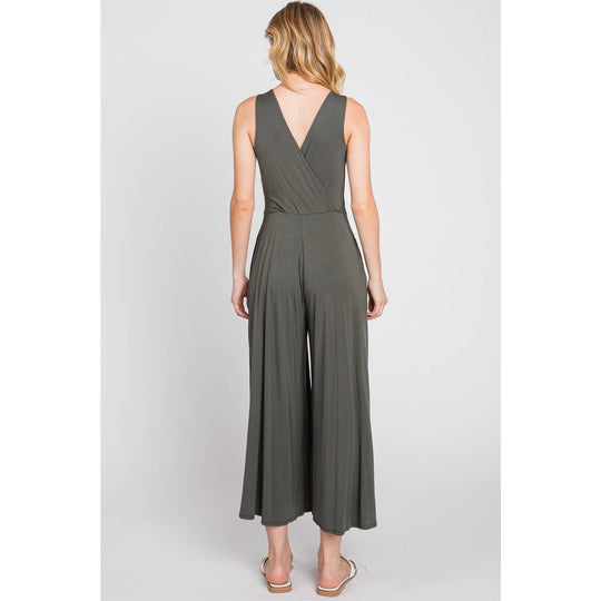 Sleeveless Wide Leg Jumpsuit