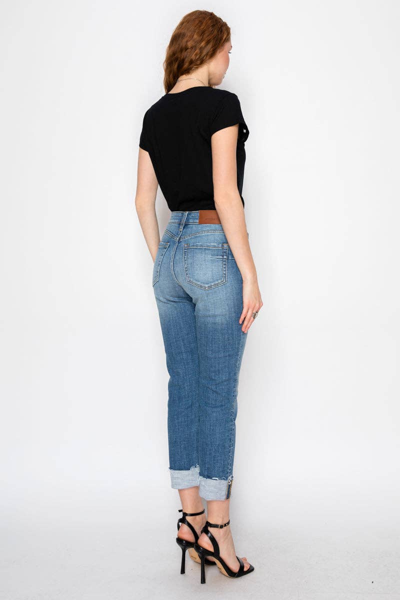 High Rise Straight Leg Jeans