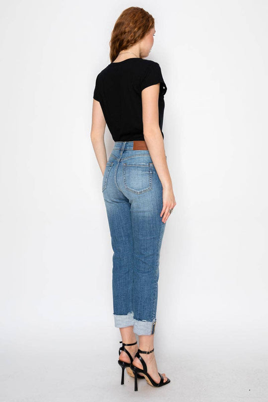 High Rise Straight Leg Jeans