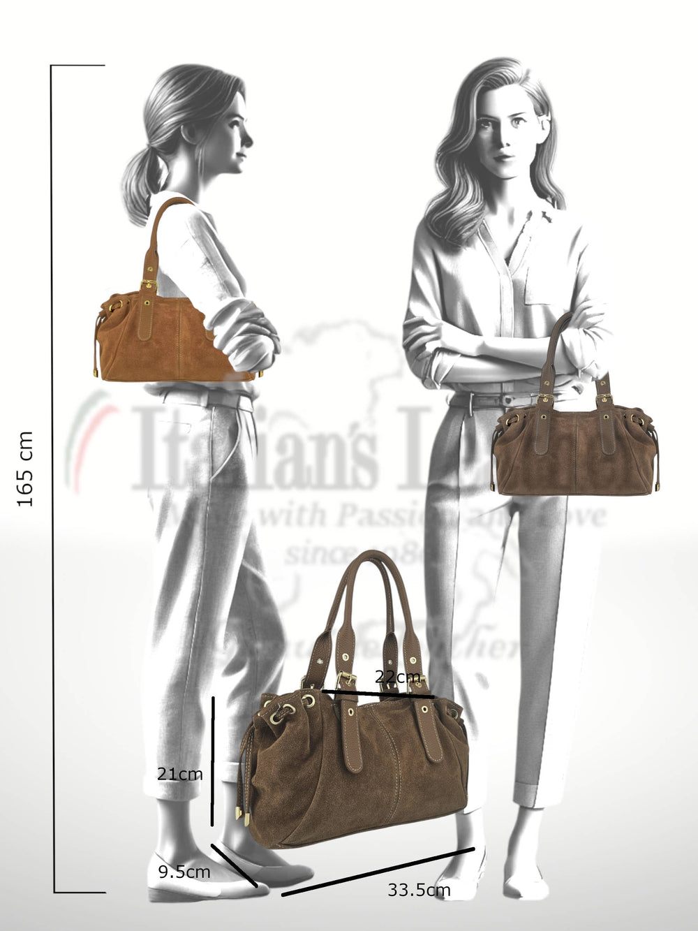 Gionatan Suede Leather Bag