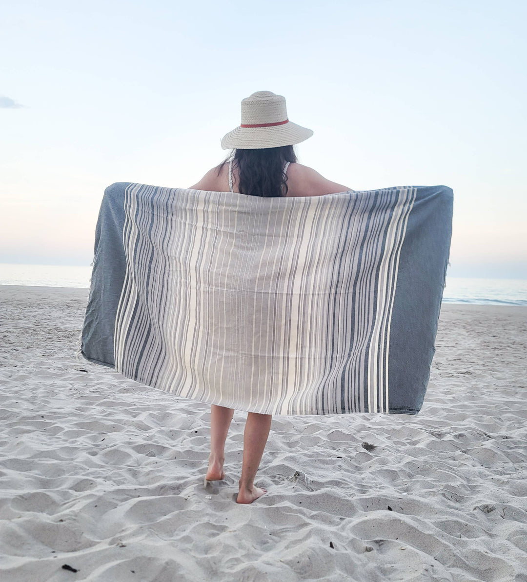 Tegula Turkish Towel | Sand Free Beach Towel |Jacquard Woven