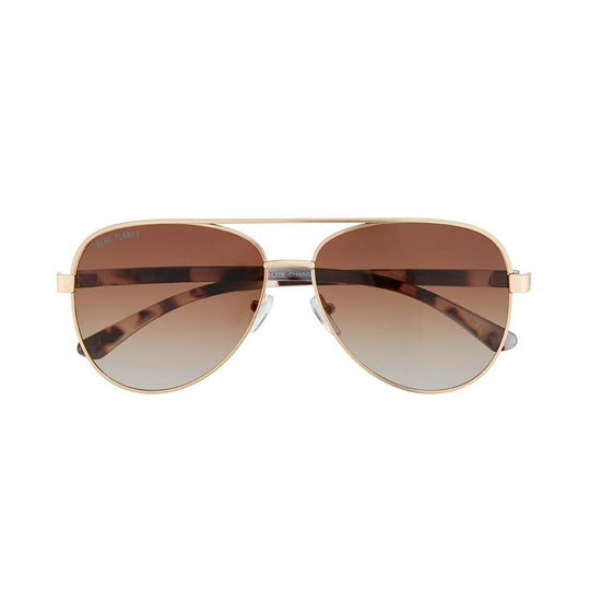 Jesse Matte Gold/Ivory Tortoise Sunglasses