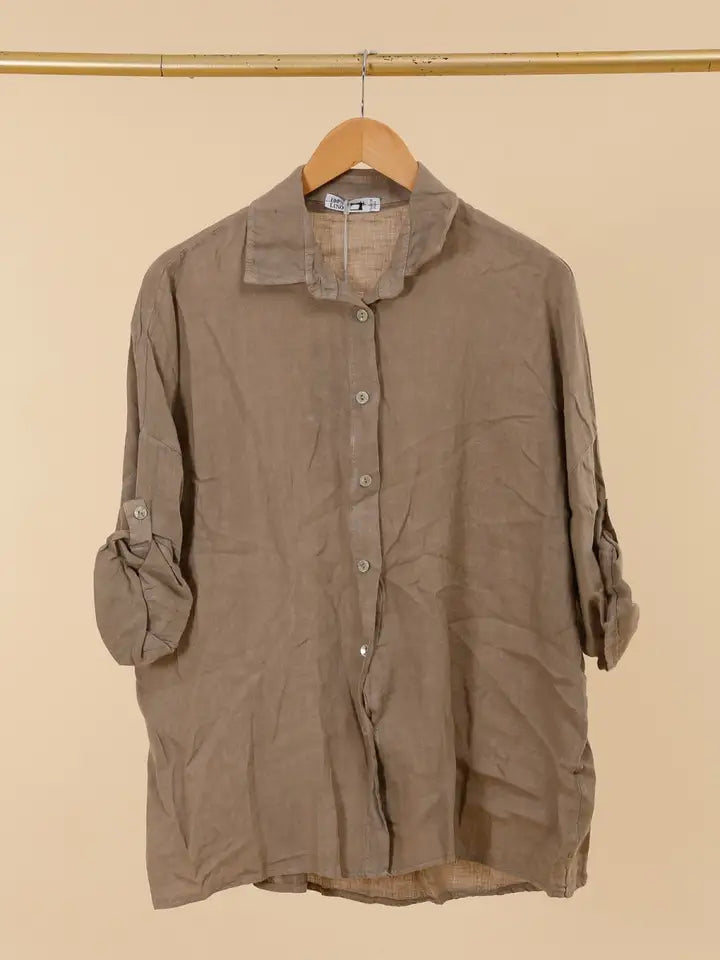 Standard Italian Linen Button Up