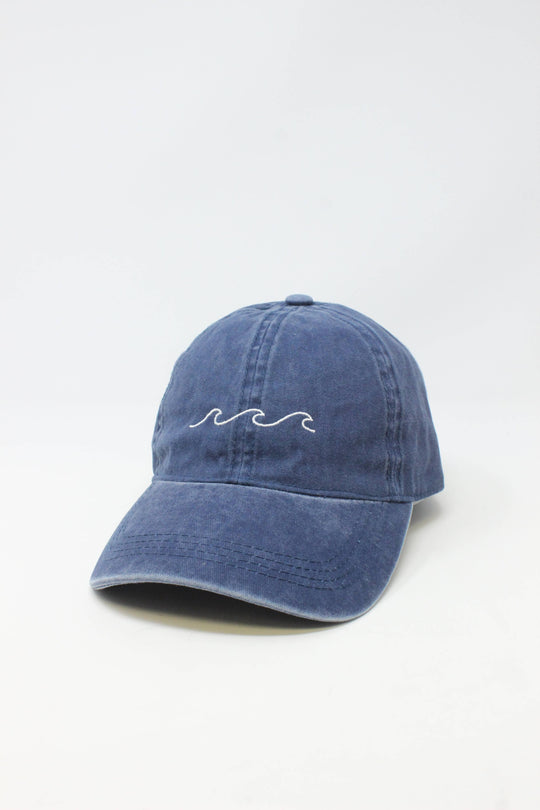 Embroidered Wave Cap