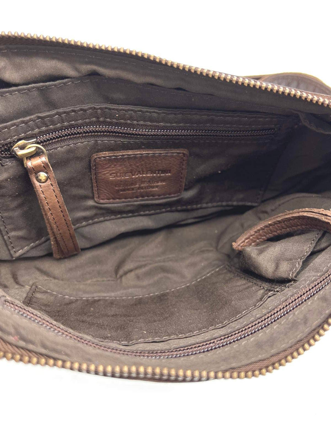 Small Genuine Leather Green Crossbody Bag