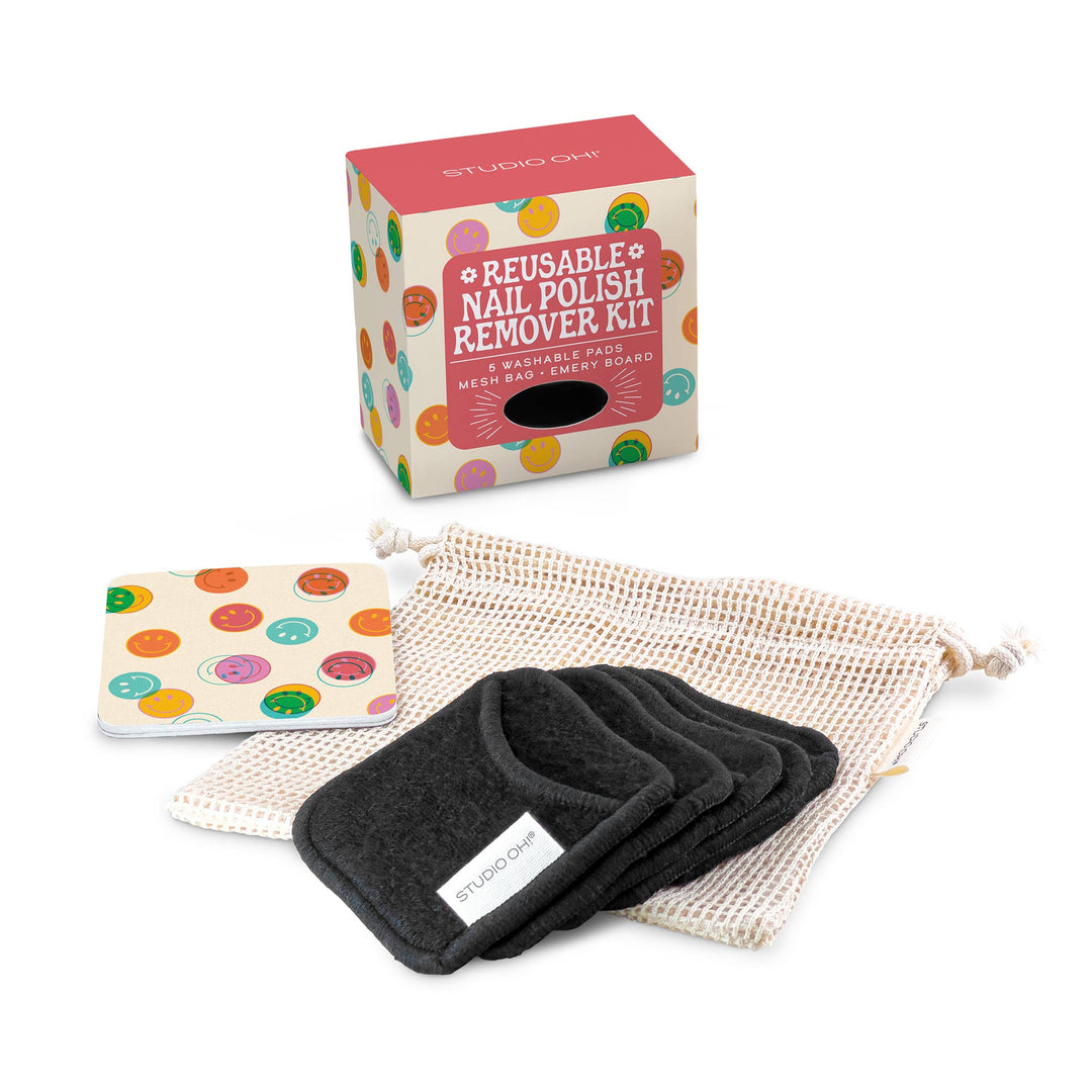 Happy Vibes Reusable Nail Polish Remover Kit