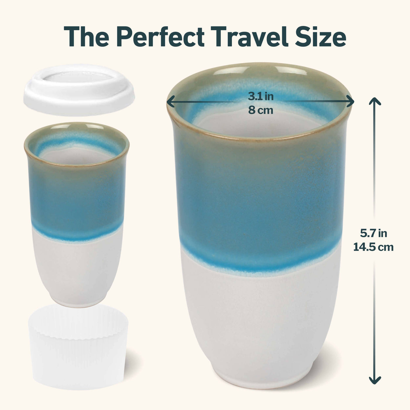 Lagoon Ceramic Travel Cup 16oz