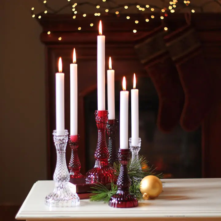 Glass Bella Candle Holders