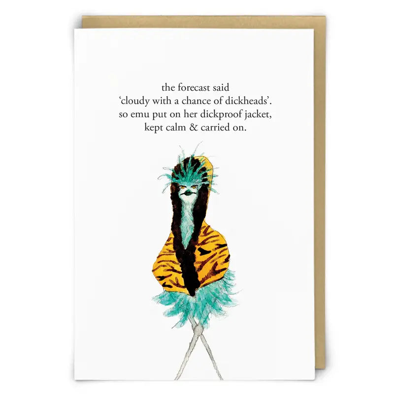 Redback Cards Dickproof Greeting Card - Simple Good