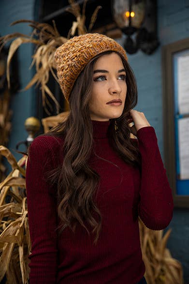 4-Ply Wool Knit Headband in Fall Color