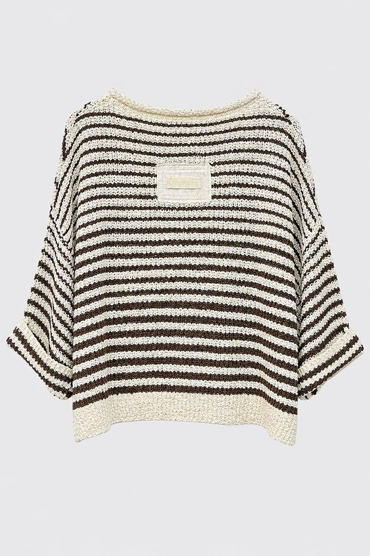 Lightweight Striped Slouchy Sweater