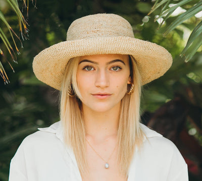 Leor 3" Brim Crochet Straw Sun Hats