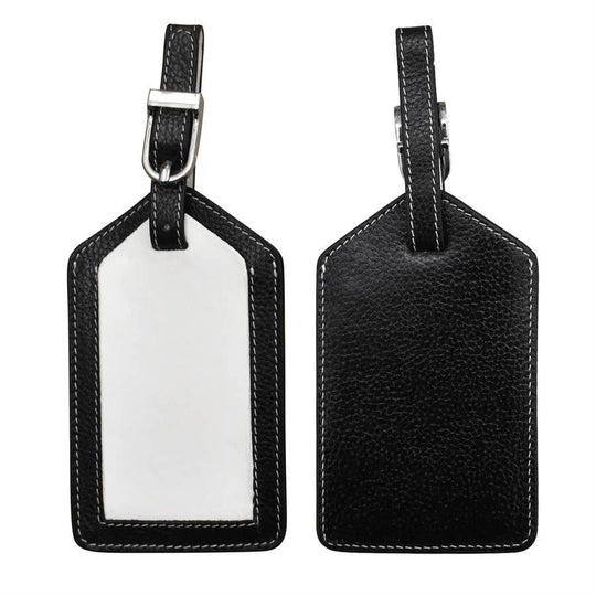 Rectangular Leather Luggage Tag