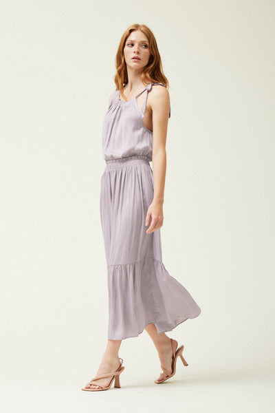 Grade & Gather 60980PP - SIDE HALTER MIDI DRESS - Simple Good