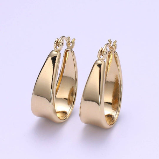 14k Gold Filled Chunky Hoop Earring