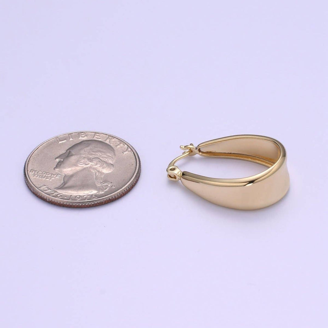 14k Gold Filled Chunky Hoop Earring
