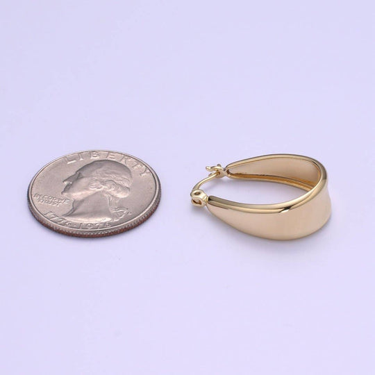 14k Gold Filled Chunky Hoop Earring