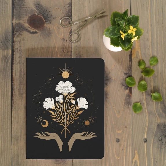 Denik Celestial Flowers Notebook - Simple Good