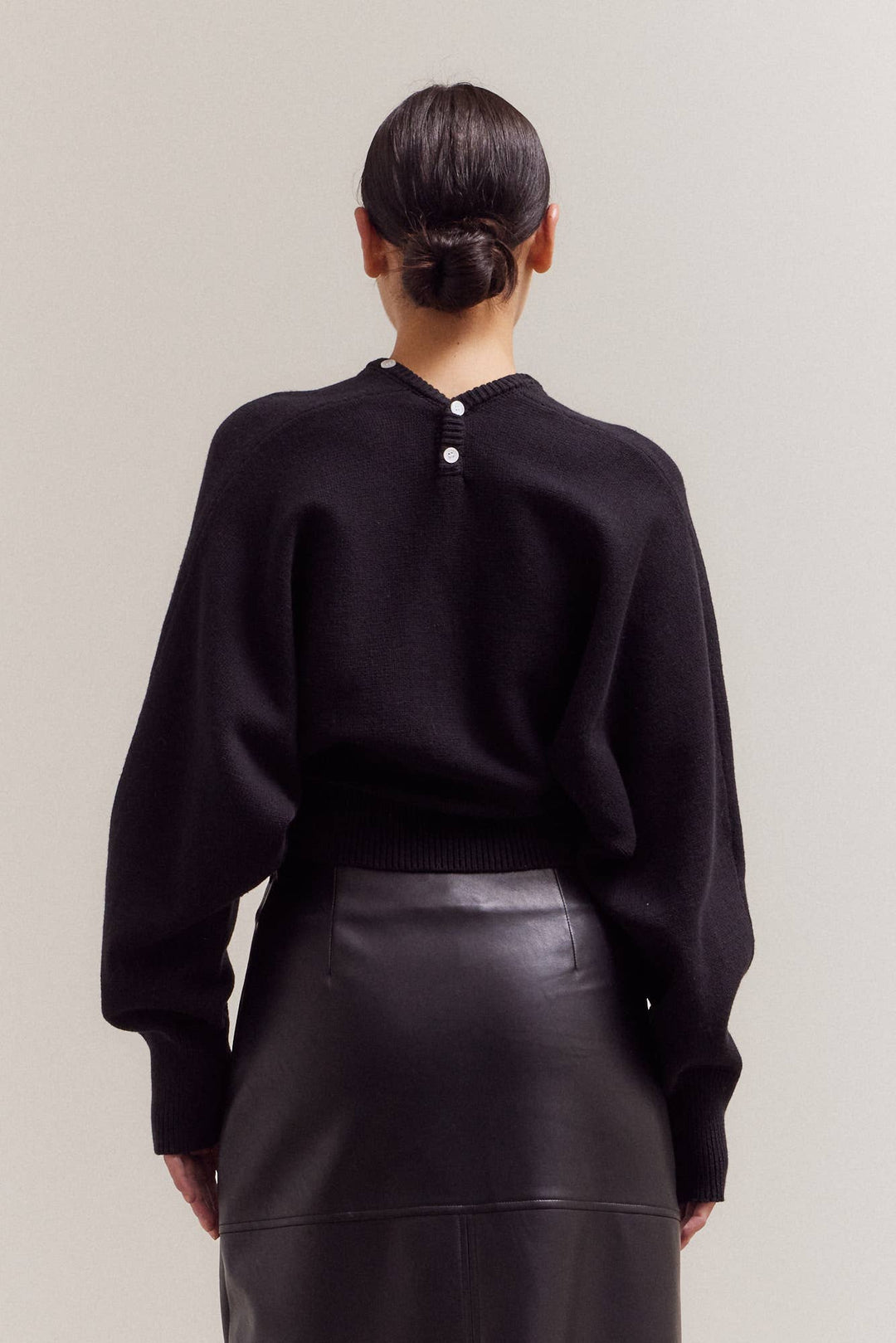 Fitted Black Cardigan