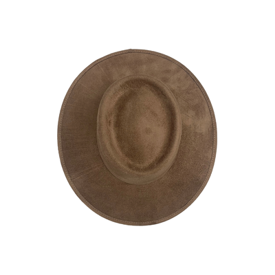 Vegan Suede Crown Top Hat